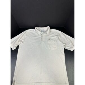Vintage 80s Career Club Extra Large‎ White Polo Shirt With Duck Short Sleeve